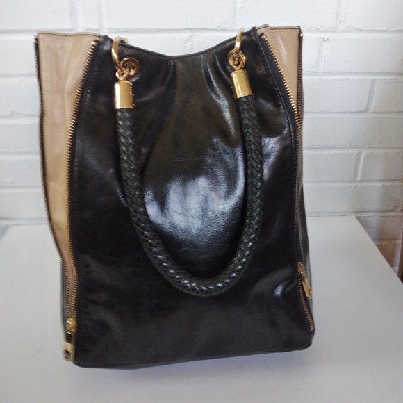 Badgley Mischka Tote black leather - Picture 4 of 7